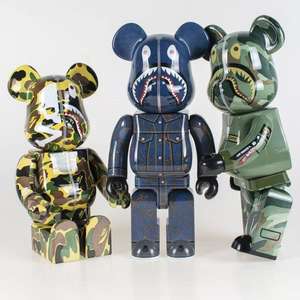 Figurine Bearbrick ABS de haute qualité 400% 28cm, ornement d'intérieur, Bapes Bear Brick 400 - Product Image 1