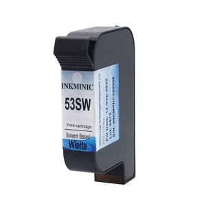Hot Sell Alternative 53SW Solvent Based <b>White</b> Color Ink Cartridge For Sojet Elfin I Elfin IVS V2 Elfin II Thermal TIJ <b>Printer</b> - Product Image 2