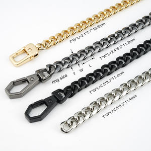 लक्जरी काले हैंडबैग बैग सामान श्रृंखला का पट्टा आपूर्तिकर्ताओं के लिए Gunmetal श्रृंखला बैग पर्स संभाल पट्टा चांदी बैग श्रृंखला हैंडबैग - Product Image 3