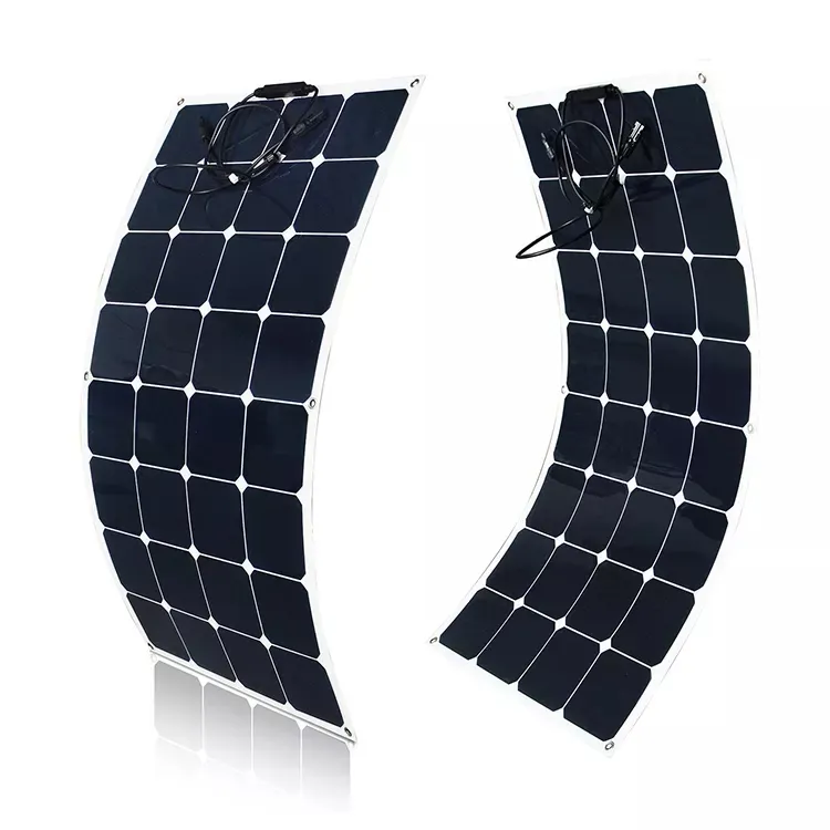 سنباور البلورة المنفردة لوحة طاقة شمسية لوحة طاقة شمسية s الشمسية فكرة مصنع أفضل سعر 12v 24v 36v 48v لوحة طاقة شمسية 100w مرنة