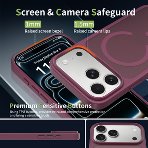 เคสแม่เหล็กแบบด้านสำหรับ <span class=keywords><strong>iPhone</strong></span> 18 <span class=keywords><strong>Pro</strong></span> <span class=keywords><strong>Max</strong></span> ผิวสัมผัสนุ่มแบบฝ้า กึ่งโปร่งแสง ป้องกันการกระแทก สำหรับ <span class=keywords><strong>iPhone</strong></span> 16 17 18 <span class=keywords><strong>Pro</strong></span> - Product Image 3