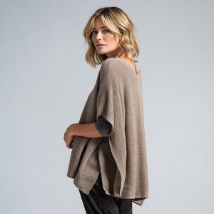 <span class=keywords><strong>Poncho</strong></span> <span class=keywords><strong>en</strong></span> laine pour <span class=keywords><strong>femme</strong></span>, mélange de laine d'<span class=keywords><strong>alpaga</strong></span>, coupe ample, cape <span class=keywords><strong>en</strong></span> tricot - Product Image 4