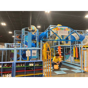 Aire de jeux pour enfants Angel Popular équipement de terrain de jeu intérieur avec trampoline parc ninja course - Product Image 2
