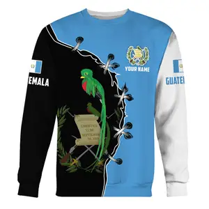 危地马拉男式连帽衫和运动衫危地马拉男式运动衫制造商特殊设计图形运动衫