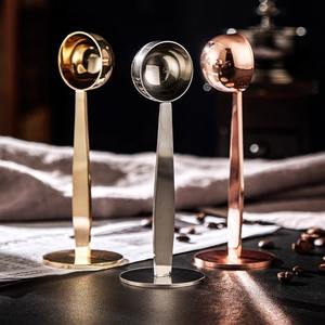 Accesorios para Café, Herramientas Modernas 2 en 1, Cucharas para Café de Acero Inoxidable, Prensa para Granos de Café con Fondo Prensado, Cuchara para Moler - Product Image 2