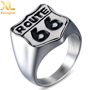 Men's <b>Skull</b> Cross <b>Ring</b> Stainless Steel Punk Style Fashion Jewelry Gift 27067 - Product Image 1