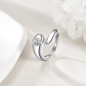 Cincin guci batu Ulang Tahun baja tahan karat untuk abu hewan peliharaan anjing kucing perhiasan kremasi peringatan batu kelahiran untuk wanita - Product Image 4