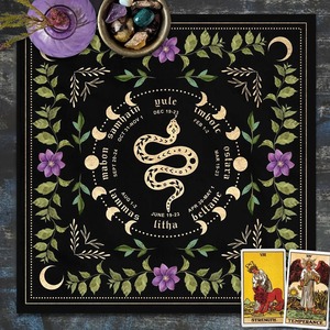 Wiccan Witchcraft Supplies Tools Altar <strong>Cloth</strong> with Printed Pattern for Tarot Divination Astrology <strong>Table</strong> <strong>Cloth</strong> Tarot Card Bag - Product Image 5