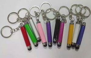 Promotional Metal Soft-touch <b>Leather</b> Stylus <b>Keychain</b> with Laser Logo and Durable Design - Product Image 2