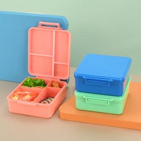 Boîte à lunch AOHEA pour enfants, haute qualité, étanche, avec compartiment sans BPA, micro-ondable et lavable au lave-vaisselle, boîte à lunch bento