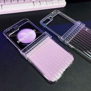 Pour Samsung <span class=keywords><strong>Z</strong></span> <span class=keywords><strong>Flip</strong></span> 5 <span class=keywords><strong>4</strong></span> 3 étui de téléphone portable haute transparence couleur éblouissante axe central pli <span class=keywords><strong>coque</strong></span> arrière pour Galaxy <span class=keywords><strong>Z</strong></span> <span class=keywords><strong>Flip</strong></span> 6 - Product Image 5