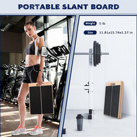 Planche inclinée en bois pour mollet étirement équipement de physiothérapie planche d'inclinaison réglable pour les genoux cheville talon pieds jambe