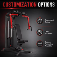 Machine de musculation commerciale pour exercices de pectoraux assis à bras raides, équipement d'entraînement Pec Deck avec pile de poids pour salle de sport, studio et usage domestique