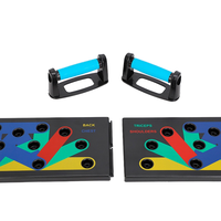 Tabla de Flexiones Multifuncional Plegable de ABS+PP Ecológica, Sistema de Entrenamiento Físico para el Hogar, Equipo de Ejercicio para Piernas