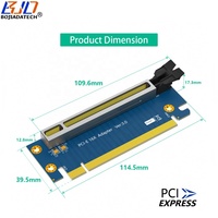Carte de montage PCI Express PCIe 3.0 16X à 90 degrés vers adaptateur PCI-E X16 pour boîtier d'ordinateur serveur 1U 2U