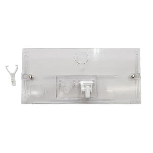Kit de remplacement de plaque de commande pour boutons poussoirs de toilettes, en plastique transparent avec matériel de fixation - Product Image 1