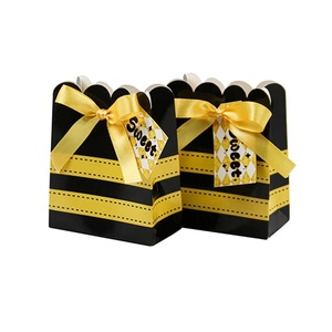 Scatola per Caramelle a Tema Ape Creativa, Nastro a Righe Nere e Gialle, Cartoncino da Appendere, Bomboniere per Feste per Bambini, Regalo e Artigianato <span class=keywords><strong>Lia</strong></span> Jia - Product Image 4