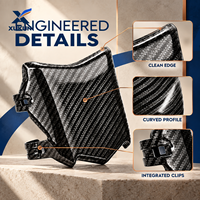 Plaque de protection avant en fibre de carbone véritable pour Sur Ron Light Bee, protection contre la boue, la poussière et les débris, accessoires pour moto tout-terrain