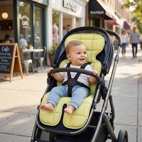 Coussin rafraîchissant universel pour poussette de bébé, doublure de siège en gel réutilisable pour l'été, adapté aux sièges auto et poussettes de bébé