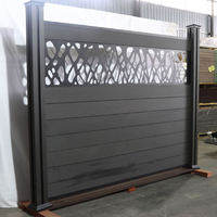 Moderne 3d Design Hout Kunststof Composiet Wpc Hekwerk Panelen Waterdicht Windbestendig Eenvoudig Te Installeren Hek Voor Huis Tuin