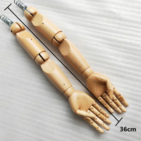 Flexible mobile doigts articulés bras mannequin enfants en bois main bras marionnette modèle décor à la maison