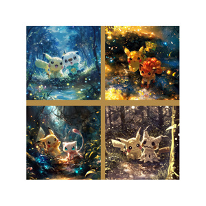 PY the World of Pokemoned Square ArtBoard, Juego de Mesa con Personajes de Pikachu, Edición Limitada, Caja Sorpresa, Cómic, Tarjeta de Umbreon de Pokemoned - Product Image 6
