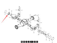 4520030690 Hitachi Genuine Parts Loader Rear Axle Retaining Ring for Hitachi ZW310-5A Loader