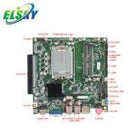 ELSKY chipset h610 carte mère QM6300 Alder Lake13th i7 carte mère PCI-E X16 interface prend en charge 4K résolution DP ports RS232