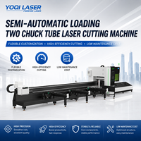 Nueva Máquina de Corte Láser de Fibra de Tubo de Grado Industrial Q7-24 |   Equipo de Procesamiento de Tuberías Metálicas CNC de Carga Automática con Doble Mandril