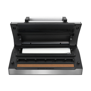 Scelleuse <span class=keywords><strong>sous</strong></span> <span class=keywords><strong>vide</strong></span> multifonction à double scellage, chauffage en aluminium, compte à rebours LED, coupe-ruban intégré, support de <span class=keywords><strong>rouleau</strong></span>, bac anti-goutte, compatible <span class=keywords><strong>Foodsaver</strong></span> - Product Image 5