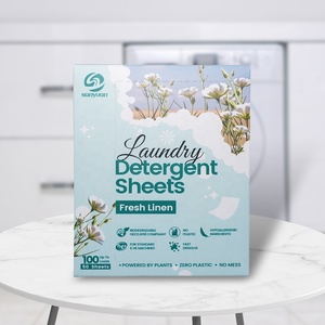 SANYUAN Wholesale Washing Zero Waste <b>Laundry</b> Strips Baby <b>Laundry</b> <b>Detergent</b> Sheets - Product Image 2