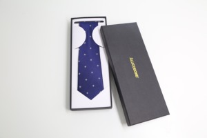 Manxiang benzersiz organik ipek jakarlı Cravat el yapımı lacivert Paisley kravat özel ithal - Product Image 4