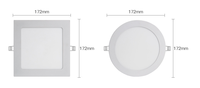 Nouveau design 6w 9w 12w 18w 24w Panneau lumineux LED rond monté en surface pour la maison et le bureau