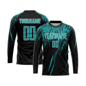 Modern <b>Long</b> Sleeve Soccer Jersey Football Team Shirt Breathable Performance Sports Uniform for <b>Match</b> Training Practice Men Youth - Product Image 1