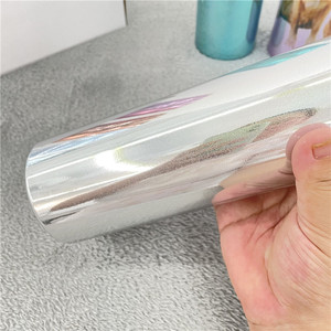 Heat Transfer straight <strong>absolutely</strong> Iridescent Metallic Electroplate holographic 20oz skinny tumbler for White Sublimation - Product Image 4