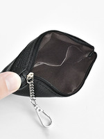 Nouvelle tendance en cuir Pu sac à monnaie portefeuille Mini porte-monnaie en cuir porte-monnaie pochette à fermeture éclair porte-clés