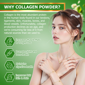 OEM ODM Collagen Powder with Multi Collagen Proprietary Blend <b>Protein</b> Redcing Fine Lines Wrinkles Build Thicker Stronger Nails - Product Image 3