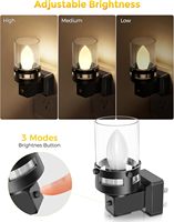 Veilleuse sans flamme LOHAS, lumière créative à brancher avec capteur crépusculaire LED pour chambre et couloir