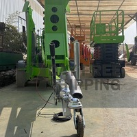 Mini remorque compacte 16m 18m montée sur véhicule nacelle élévatrice mobile remorquable articulée