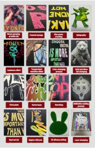T-shirts personnalisés en coton tissé 100 % de 280 g pour femmes et hommes, style hip-hop, haute qualité, imprimés au laser, design vierge, vente en gros - Product Image 4