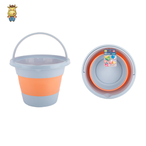 Grand seau pliable pour enfants, seau à sable de plage pliable, seau à eau portable en PP TPR avec poignée pour les tout-petits - Product Image 1