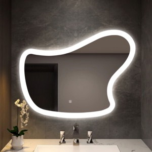 <span class=keywords><strong>Espejo</strong></span> de Baño Inteligente LED Redondo Moderno <span class=keywords><strong>y</strong></span> Personalizado para Baños <span class=keywords><strong>y</strong></span> Hoteles <span class=keywords><strong>con</strong></span> Iluminación de Tres Colores <span class=keywords><strong>y</strong></span> Marco Acrílico - Product Image 2