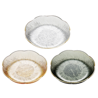 Herbruikbare Bloemenlicht Luxe Moderne Ronde PET Plastic Schaal Dessert Multifunctionele Opbergbak Snack Droog Fruit Noten