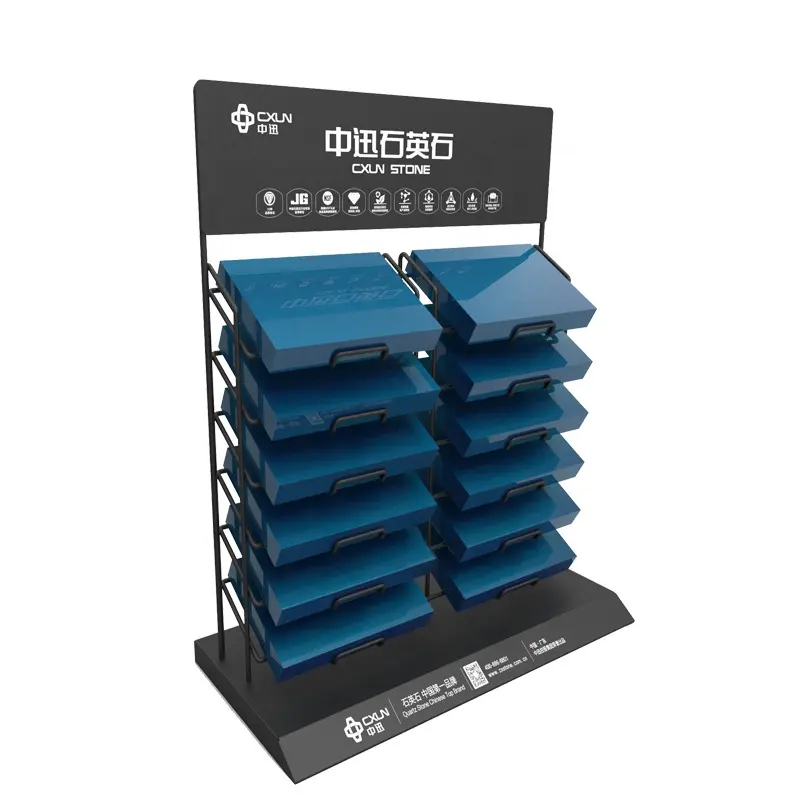 Metalen Display Rack Keramische Tegel Display Rack Marmeren Steen Sample Stand Kunstmatige Keramische Vloer Display Rack