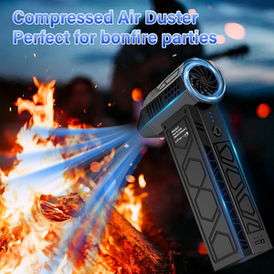 Ventilateur Turbo Jet Électrique Portable 2024 Noir USB/Batterie, Souffleur à Quatre Vitesses, Recharge Rapide pour Voitures, Extérieur, Camping-Cars, Usage Domestique en Plastique - Product Image 5