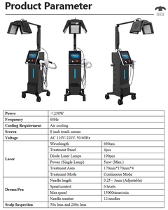 เครื่องบำบัดหนังศีรษะ 7-in-1 แบบแนวตั้ง สำหรับการดูแลเส้นผมและกระตุ้นการเจริญเติบโตของเส้นผม ป้องกันผมร่วง เหมาะสำหรับสปา ซาลอน และคลินิก - Product Image 6