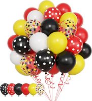 Kit Dekorasi Gerbang Balon Kustom dengan Balon Berbagai Ukuran 18 12 10 5 Inci untuk Dekorasi Pesta Ulang Tahun Bertema Kartun Tikus