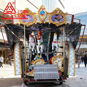 Equipo de Parque de Atracciones, <span class=keywords><strong>Carrusel</strong></span> Móvil para Mercado de Feriados y Carnaval, con Remolque, en Venta - Product Image 2