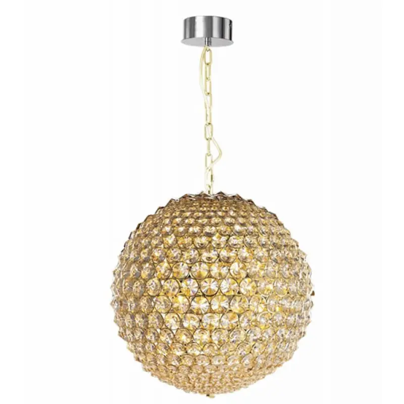 Modern Home Room Hotel Decor Crystal Chandelier Ceiling Luxury Hanging Lights Gold Ball Design Ballroom Pendants Chandeliers