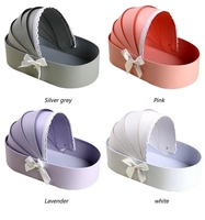 Boîte à fleurs en forme de berceau pour bébé, nouveau design, bouquet haut de gamme, petit berceau, boîte cadeau
